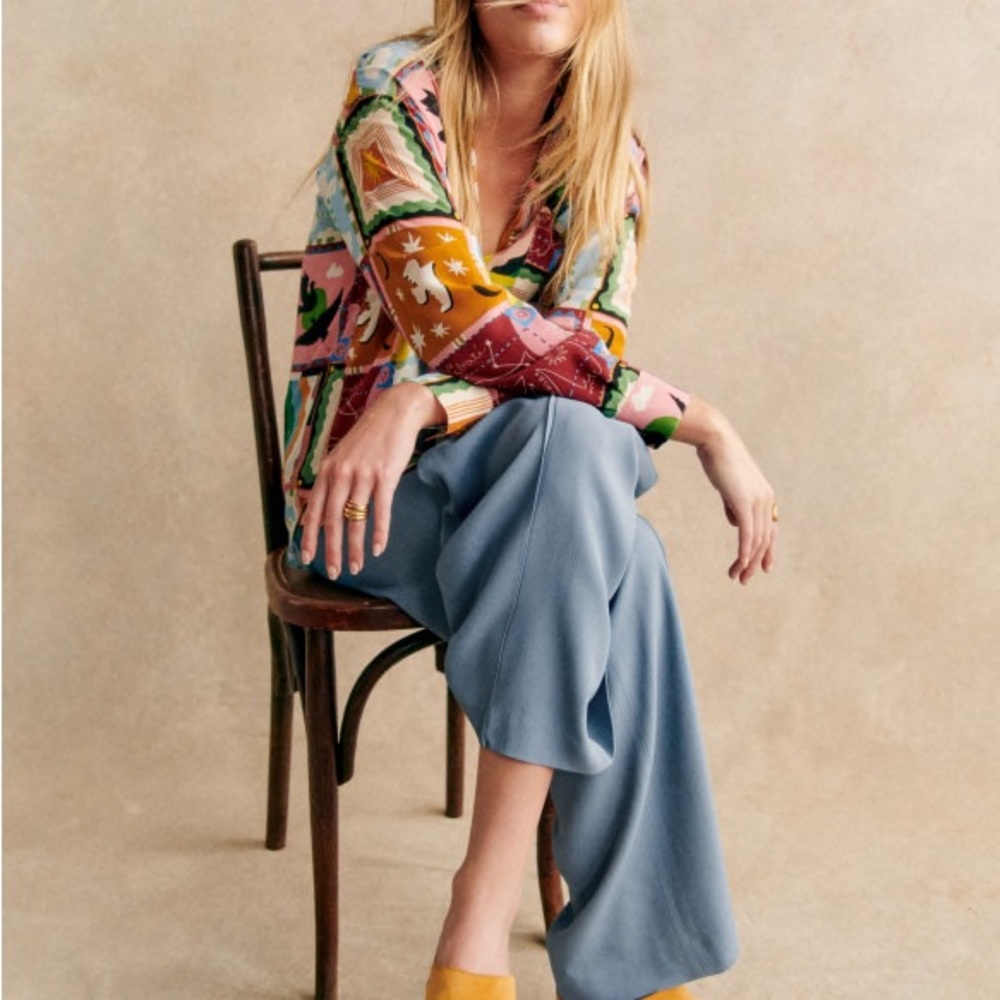 Sezane x Pangea Max shirt size small / 34